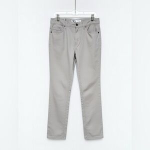 Zara Men's Slim Jeans in Light Gray